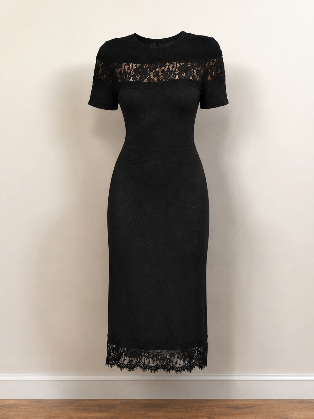 Gothic Sheer lace midi dress- Practical magic vibes